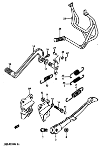 GSX-R1100 Stand comp