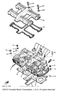 XJ750RJ Головка цилиндров