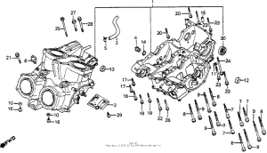 VF700F Блок цилиндров