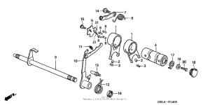 XR50R Вилка переключения передач