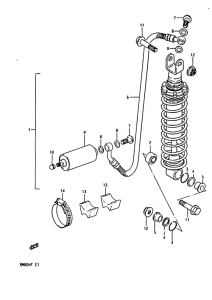 RM80 Задние амортизаторы