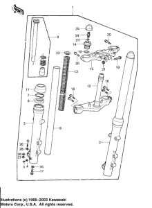  Вилка передней оси