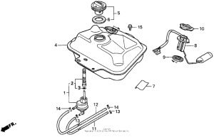 SA50 Топливный бак