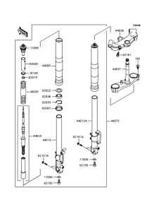 ZX1200 Передняя вилка