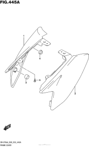 DR-Z70 Обтекатель рамы