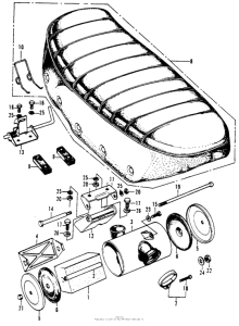 CT70 Seat + air cleaner