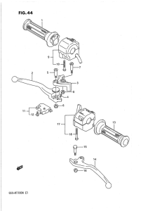 GSX-R1100 Рулевой переключатель