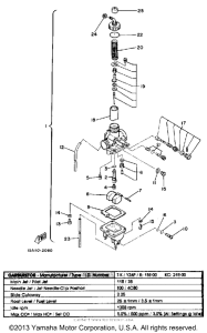 XT125KC Карбюратор