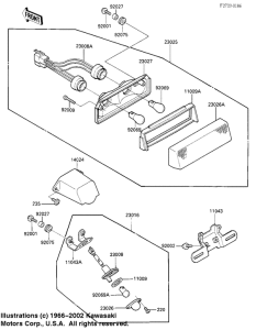 ZX900 Taillight unit ass`y