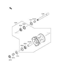 RM-Z250 Передняя втулка