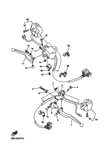 XVS1300CT Interruptor  manillar&palanc