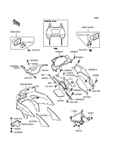 ZX400 カウリング