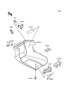 EX400 Обтекатель нижний