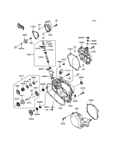 KX100 Крышки двигателя