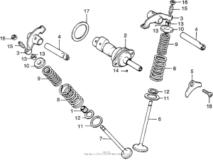 TL125 Распределительный вал и клапана