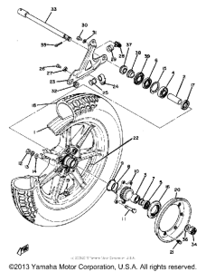 XS1100G Переднее колесо