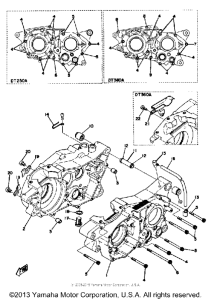 DT250A Картер двигателя