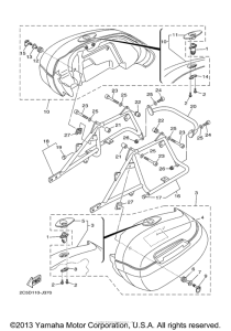 XV1900CT Боковые кофры
