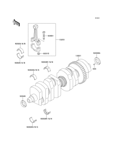 ZR1100 Коленвал