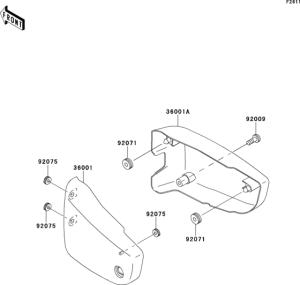 VN1500 Боковые обтекатели