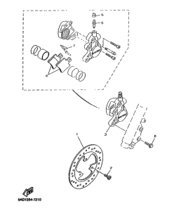 YN50R Freno delantero