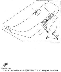 YZ125F1 Сиденье
