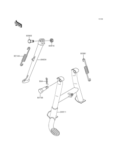 BJ250 Подножка