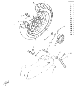CW50RSP Переднее колесо