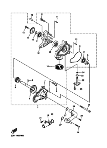 XVS1300A Водяная помпа