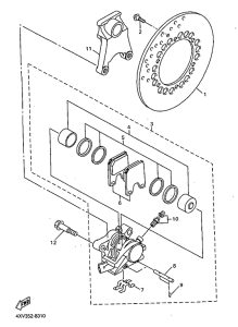 YZF-R1 Задний суппорт