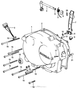 XR75 Крышка картера правая