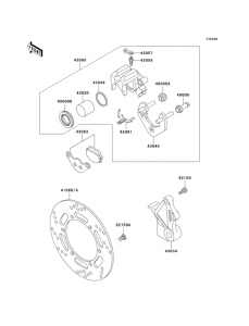 KL650 Rear brake(a18 / a19)