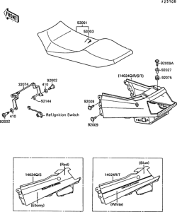 ZX750 Seat(1 / 2)(zx750-f3)