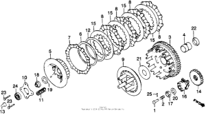 XR250R Сцепление