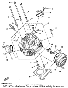 TW200DC Головка цилиндров