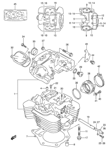 DR650 Головка цилиндров