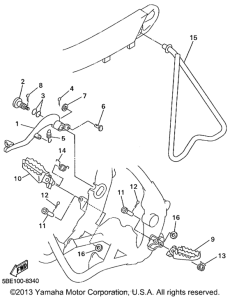 YZ400FL Подножки