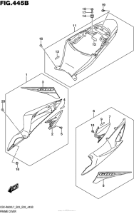 GSX-R600 Frame Cover (Ykv,kgk)