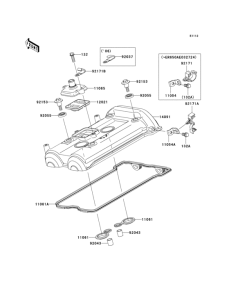 EX650 Крышка головки цилиндров