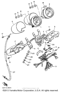 XV750W Приборы