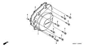 CBF600 (Naked) Крышка генератора