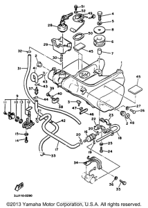 XVZ13DBC Топливный бак