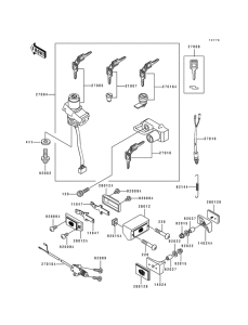 ZX600 Выключатель зажигания