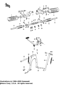  Footrests / stands / brake pedal