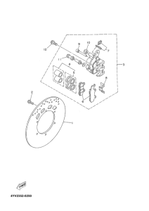 TZR50 Freno delantero