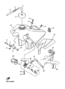 YZ426F YZ426FM Tank fuel