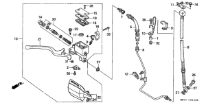 XL600V Fr. brake master cylinder