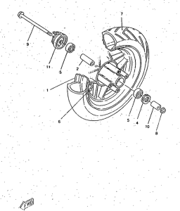 CW50RSP Переднее колесо