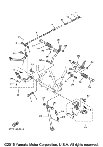 TW200E Подножки
