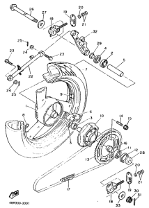 XJ600S Переднее колесо